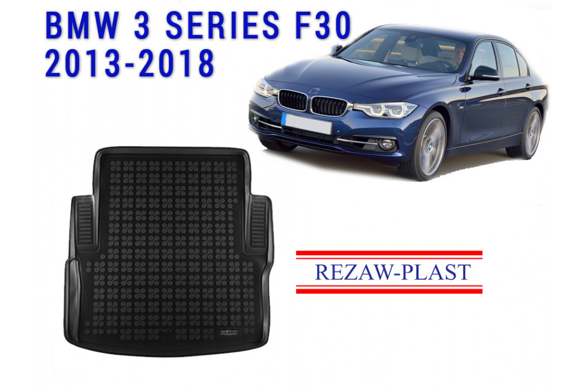 REZAW PLAST Cargo Liner for BMW 3 Series F30 2013-2018 Rubber Trunk Mat  Custom Fit